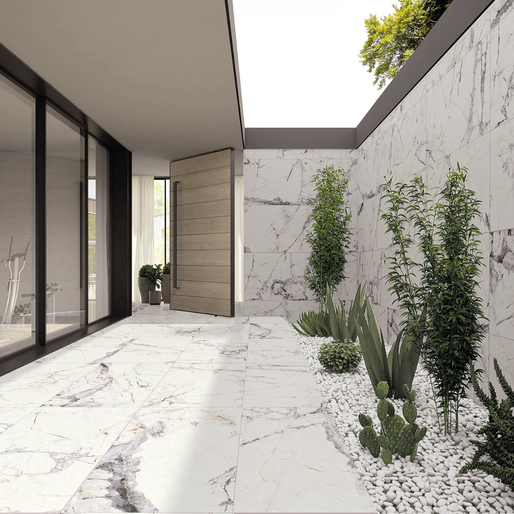 Allure White Porcelain Tile 60 x 120cm-La Platera-Delforno