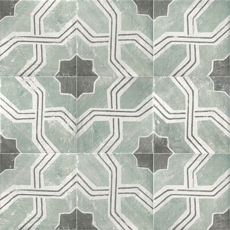 Carino Deco Iberia Porcelain Tile 20 x 20cm-Delforno