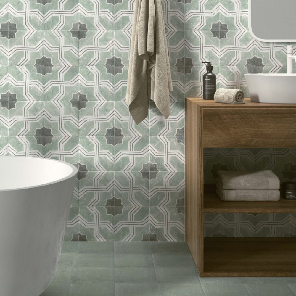 Carino Deco Iberia Porcelain Tile 20 x 20cm-Delforno