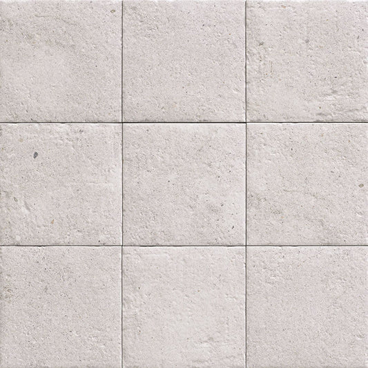 White Bali Stone Porcelain Tile 20 x 20cm-Delforno