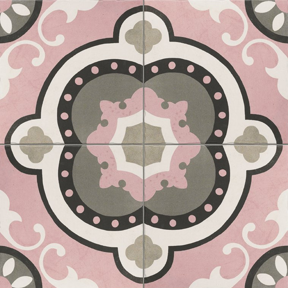 Barcelona Rose Porcelain Tile 20 x 20cm-Mainzu-Delforno