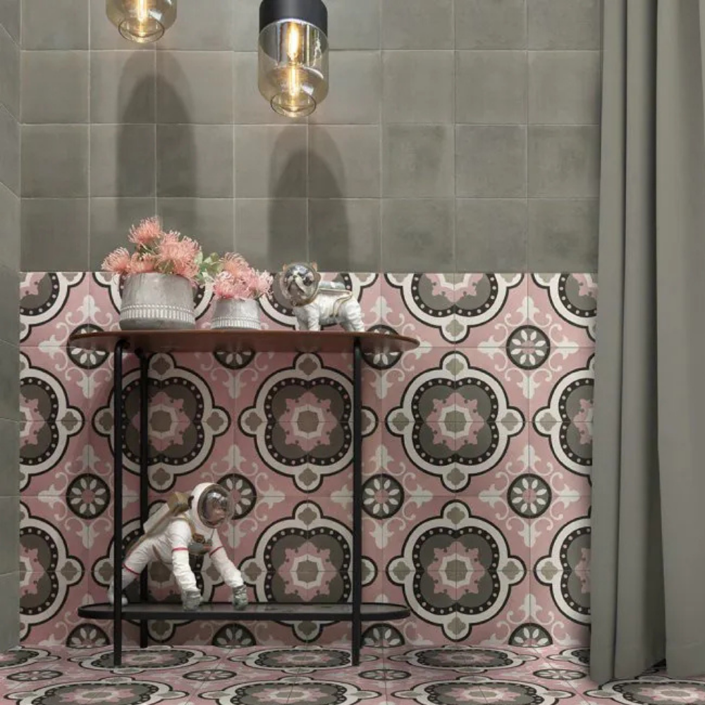 Barcelona Rose Porcelain Tile 20 x 20cm-Mainzu-Delforno