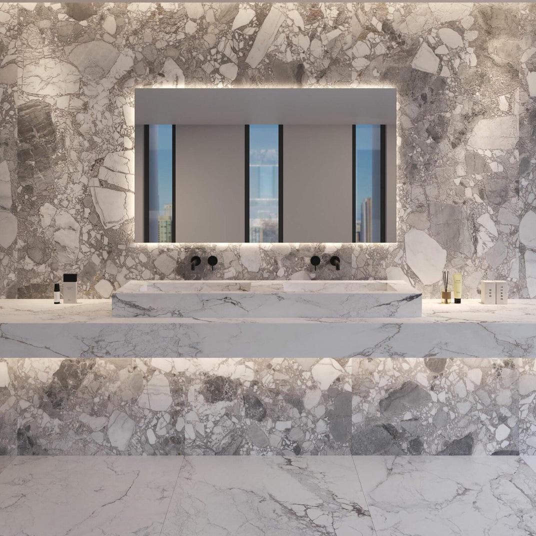 Limbus Cliff Stone Rectified Porcelain 100 x 100cm-Delforno