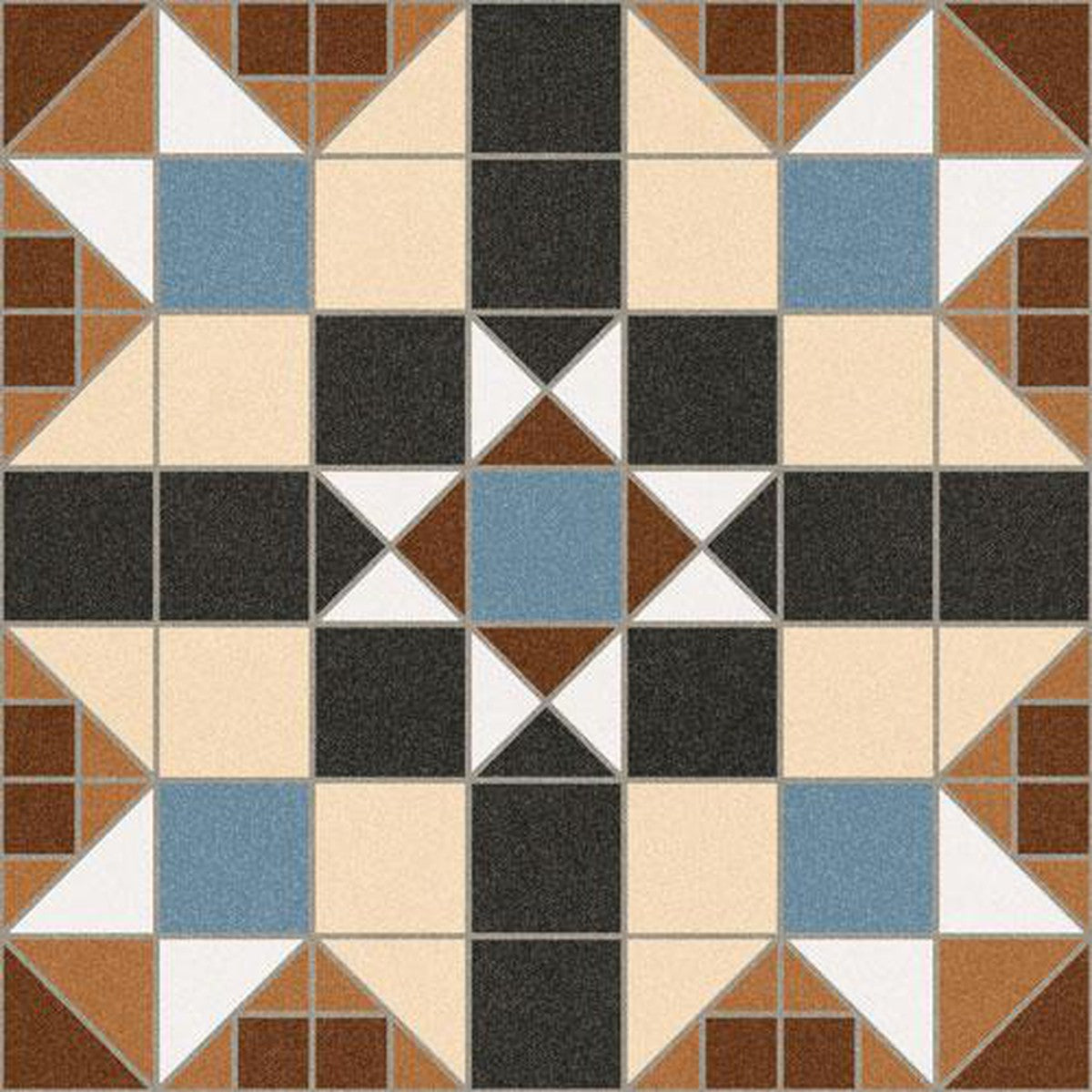 Marron Bourbone Ceramic Tile 31.6 x 31.6cm-Delforno