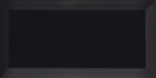 Metro Collection Victorian Matt Black Porcelain Tile 7.5 x 15cm-Delforno