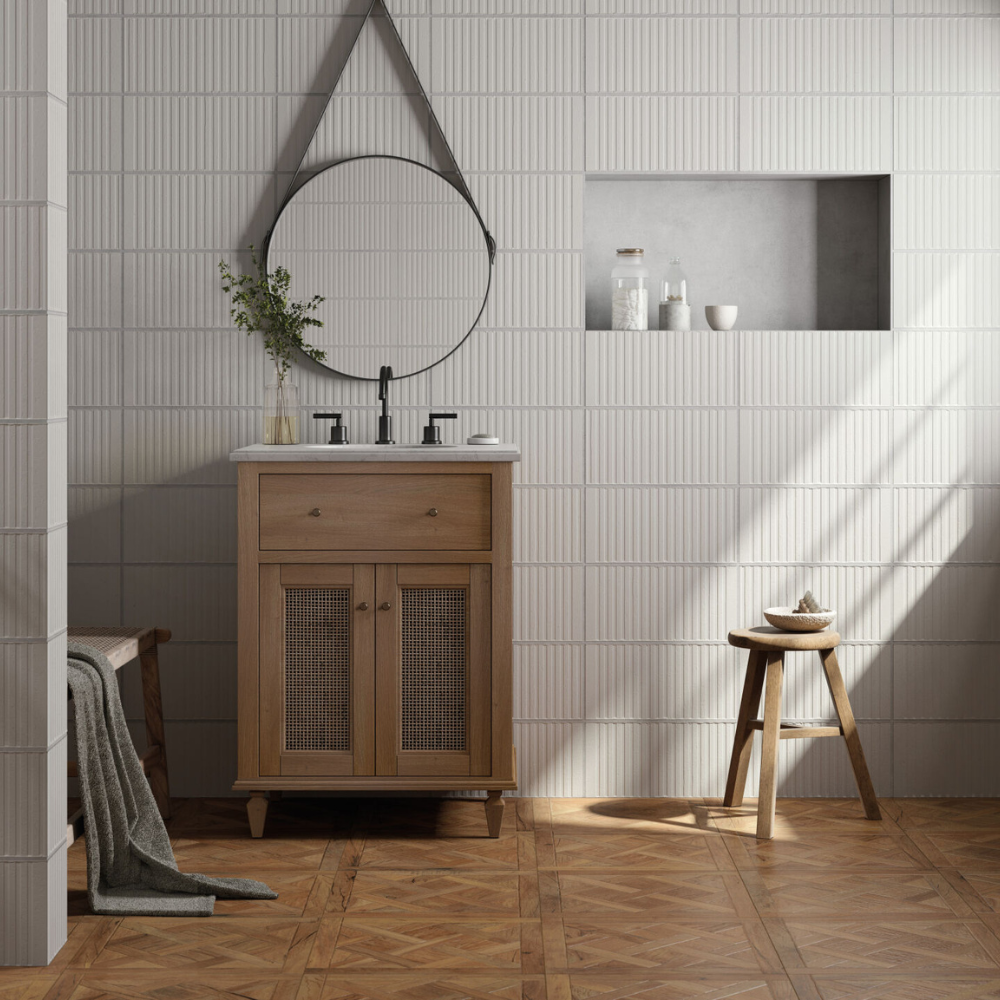 FS Loft White Ceramic Tile 20 x 40cm-Peronda-Delforno