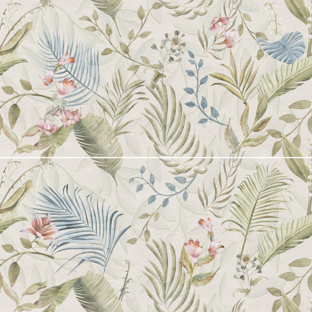 Dec Floral Porcelain Tile 60 x 120cm-Prissmacer-Delforno