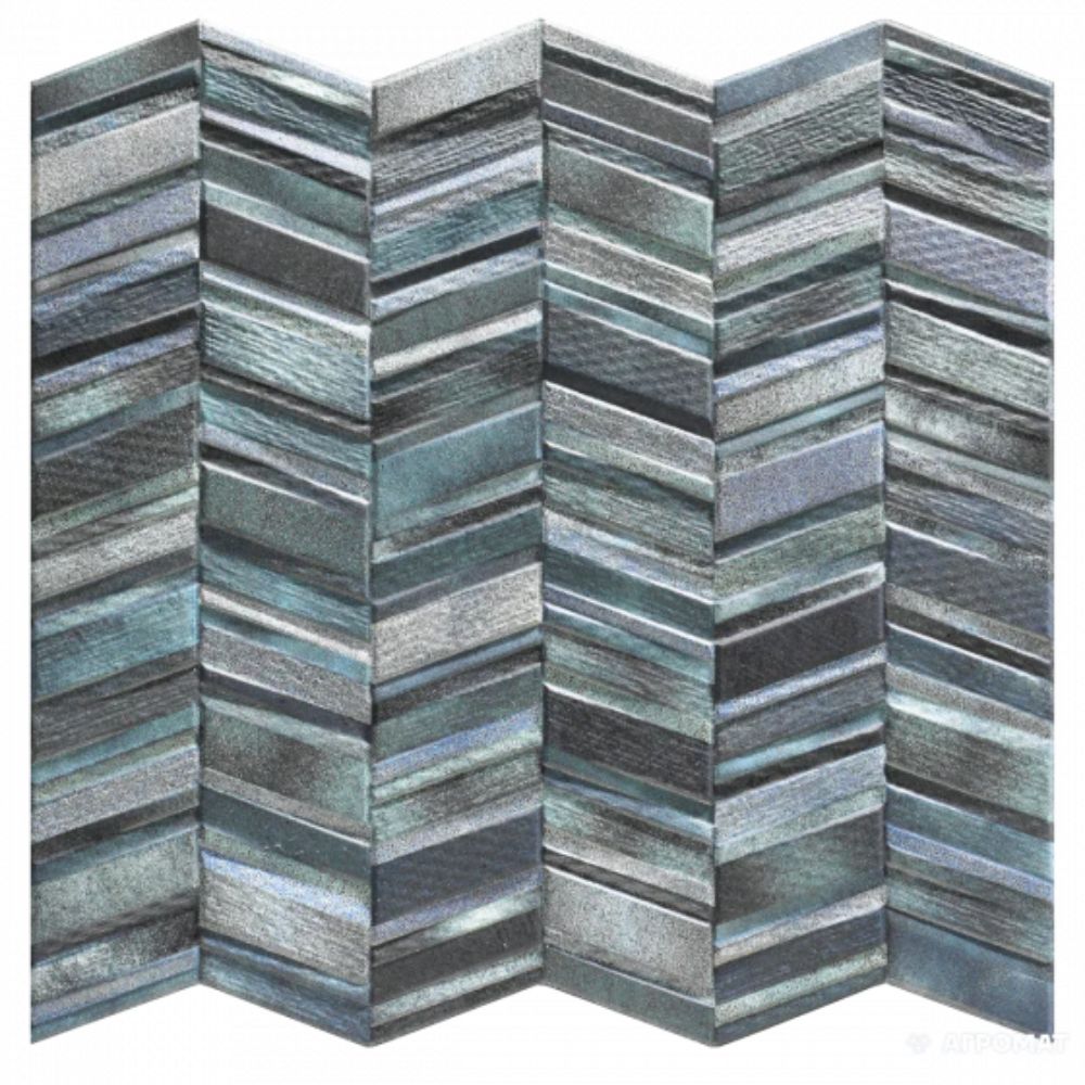 Chevron Ocean 44.2cm x 44.2cm-Delforno