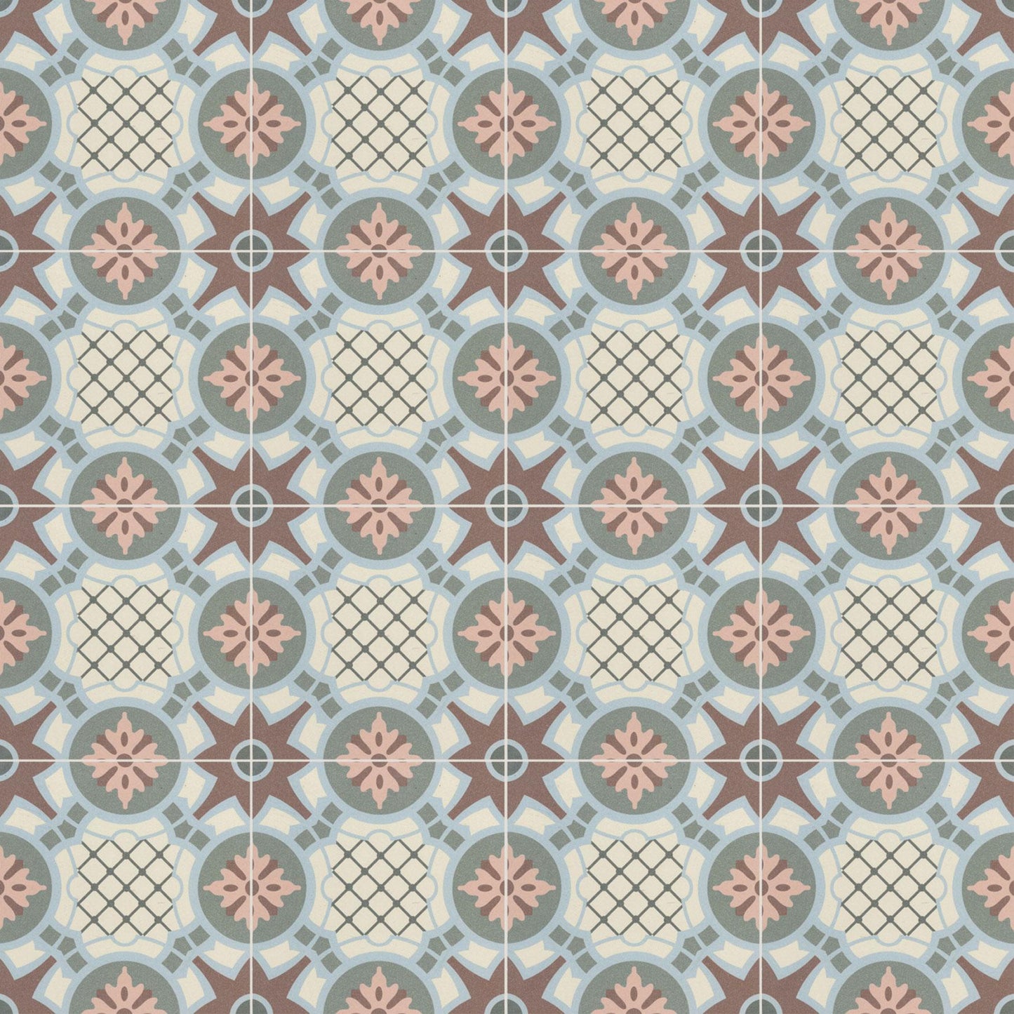 Authentic Pattern Hubert Porcelain Tile 15 x 15cm
