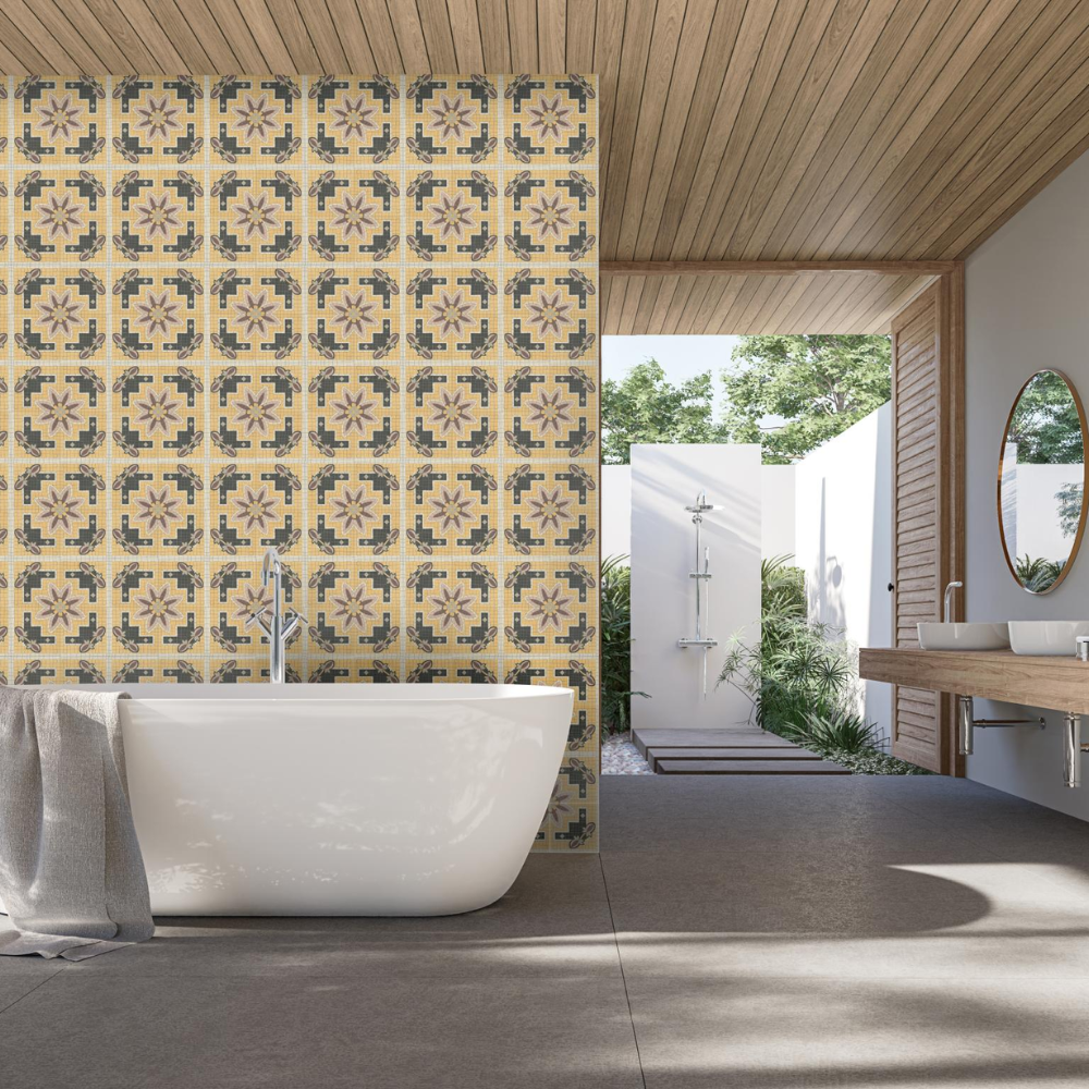 BH Octavie Coin B Ceramic Tile 15 x 15cm-Delforno