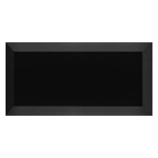 Negro Brillo Flat Creamic Tile 7.5 x 15cm-Delforno