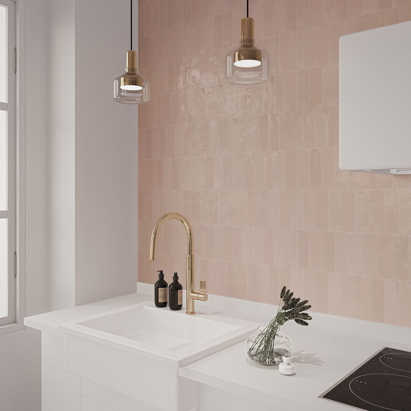 Safi Pink Ceramic Tile 5.2 x 16cm