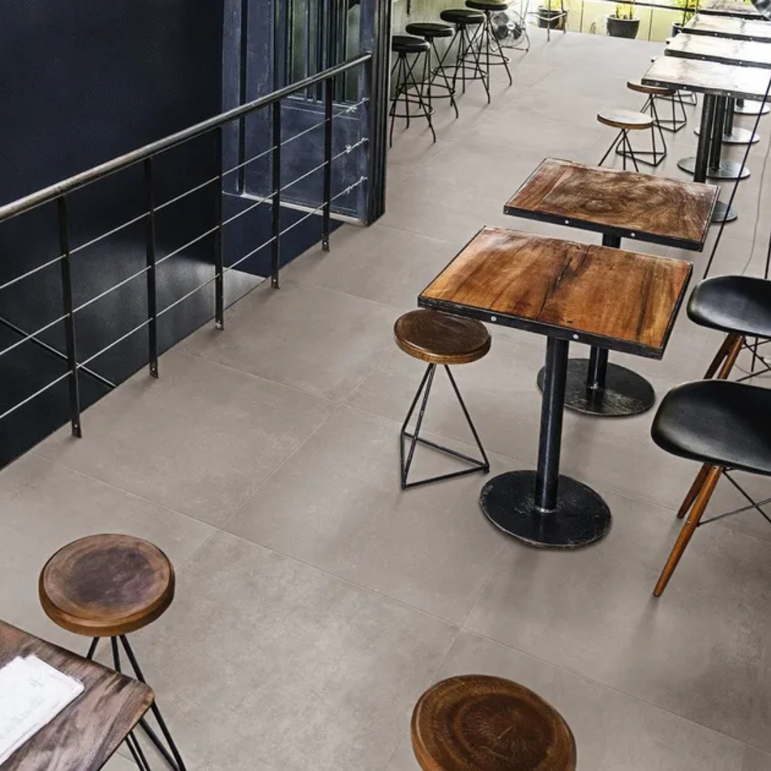 Bentonsil Concrete Mid Porcelain Tile 60 x 60cm-Delforno