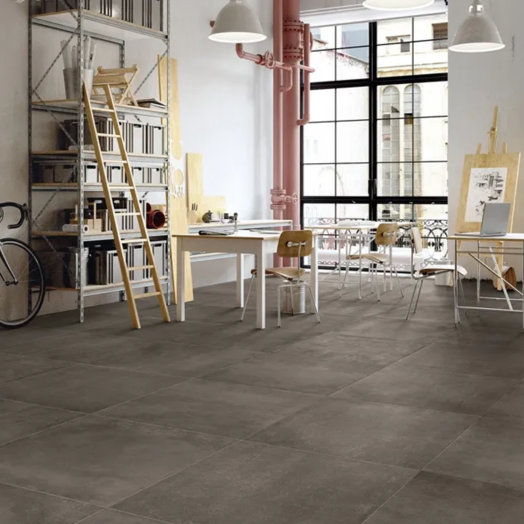 Bentonsil Concrete Warm Porcelain Tile 60 x 60cm