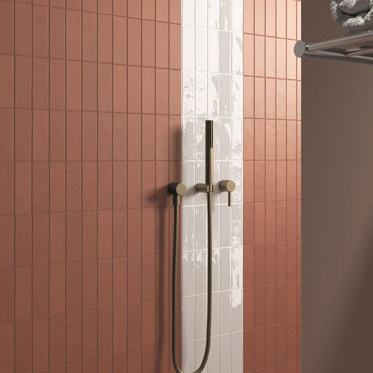 Small Format Emelia Terra Matt Porcelain Tile 5 x 15cm-Delforno