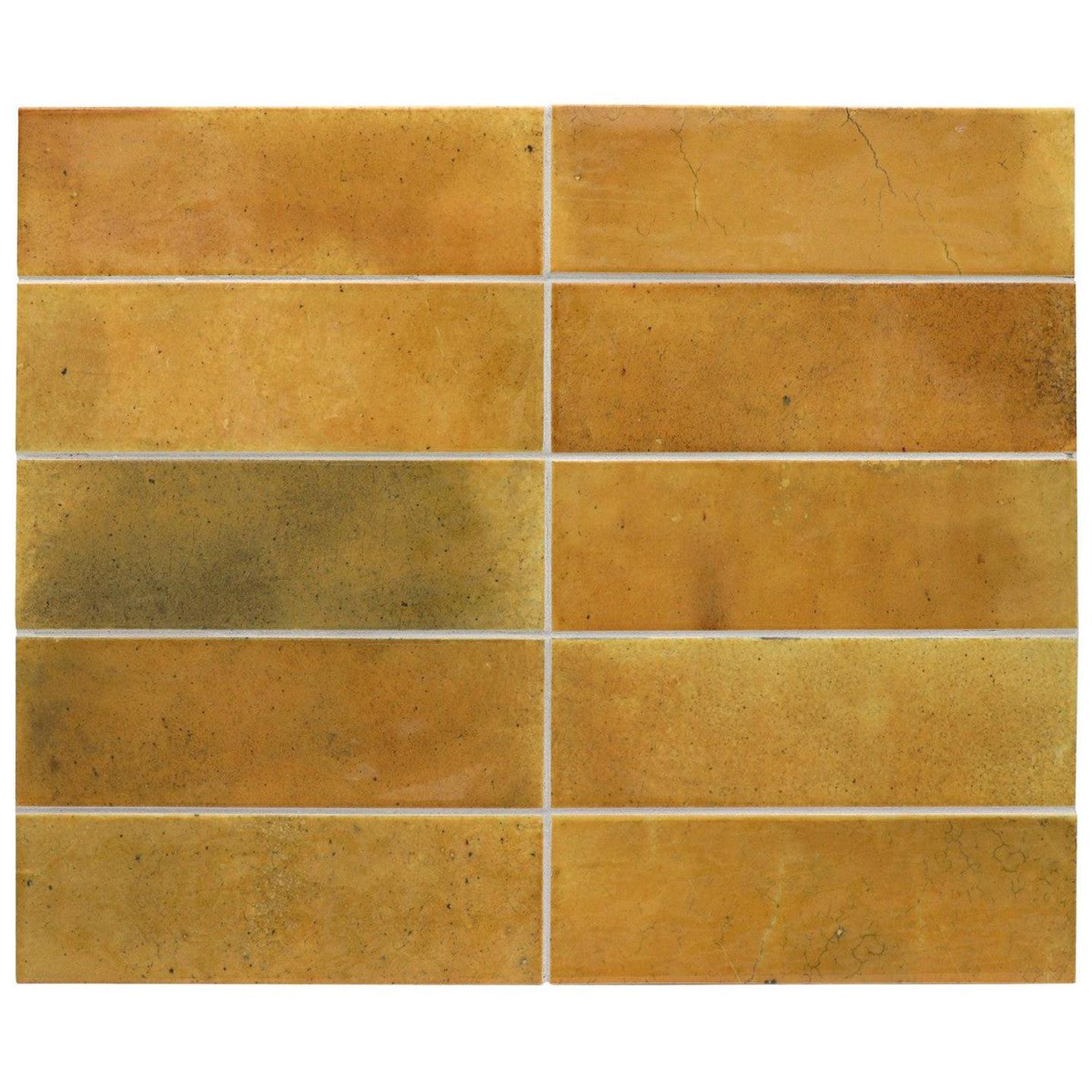 Small Format Hanoi Caramel Ceramic Tile 6.5 x 20cm-Delforno