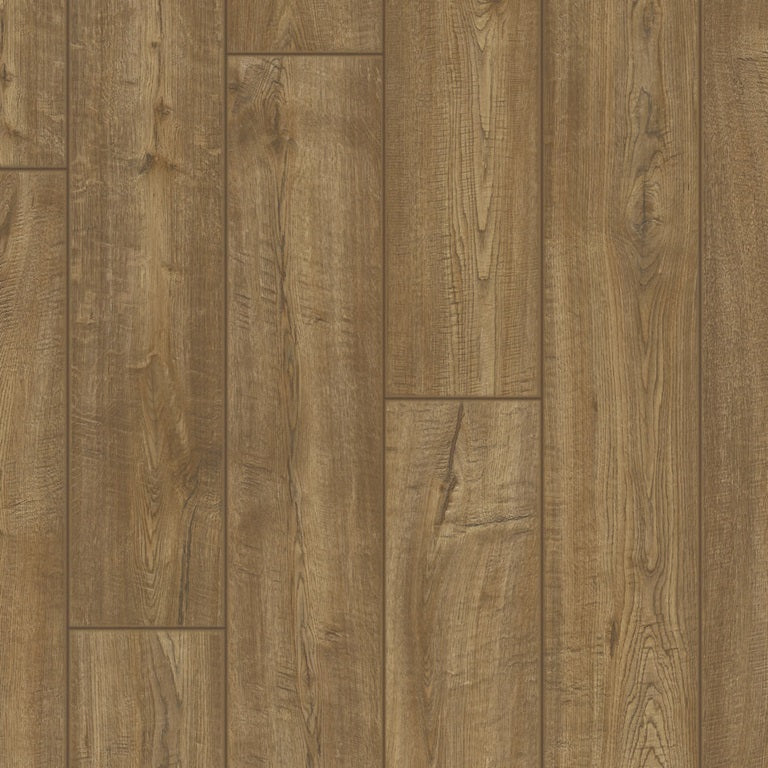 Scraped Oak Grey Brown Laminate Wooden Flooring 137.87 x 19cm-Unilin Distribution-Delforno