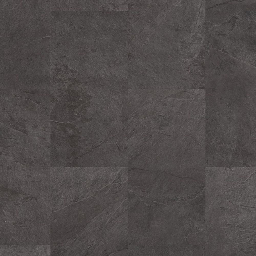 Black Slate 5mm Luxury Vinyl Tile 30.50cm X 60.59cm-Delforno