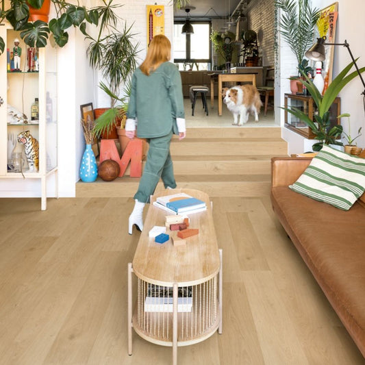 Coast Oak Beige 5mm Luxury Vinyl Tile 18.9 x 125.1cm-Delforno