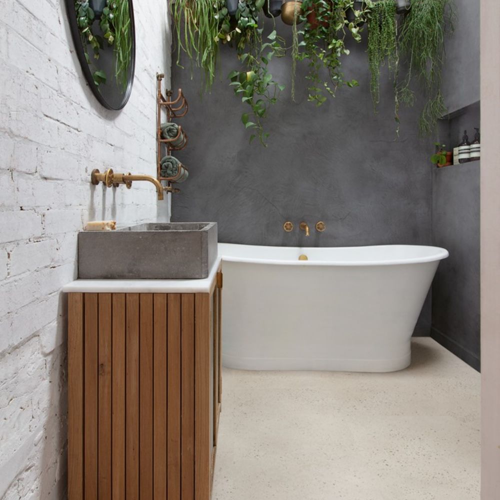 Oyster Concrete 6mm Luxury Vinyl Tile 42.8 x 85.6cm-Delforno