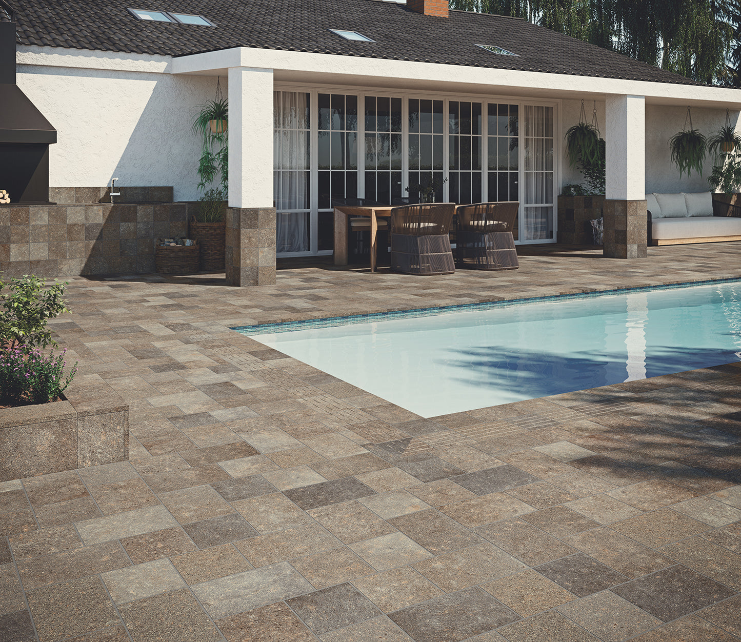 Outdoor Tex Brown 20mm-Delforno