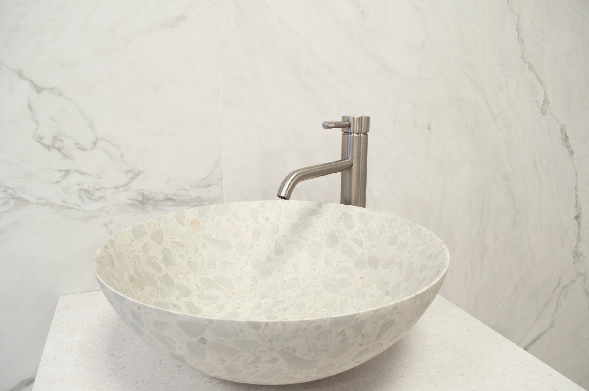 Terrazzo Decorated Countertop Washbasin-Delforno