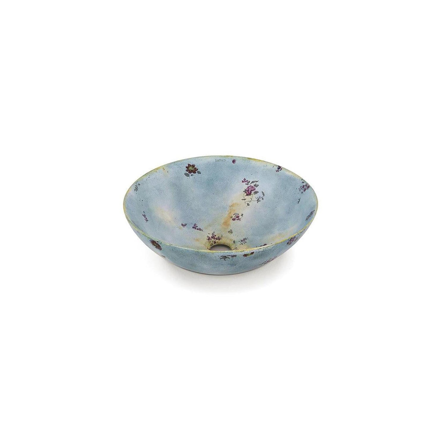 Veronique Vintage Blue Countertop Washbasin-Delforno