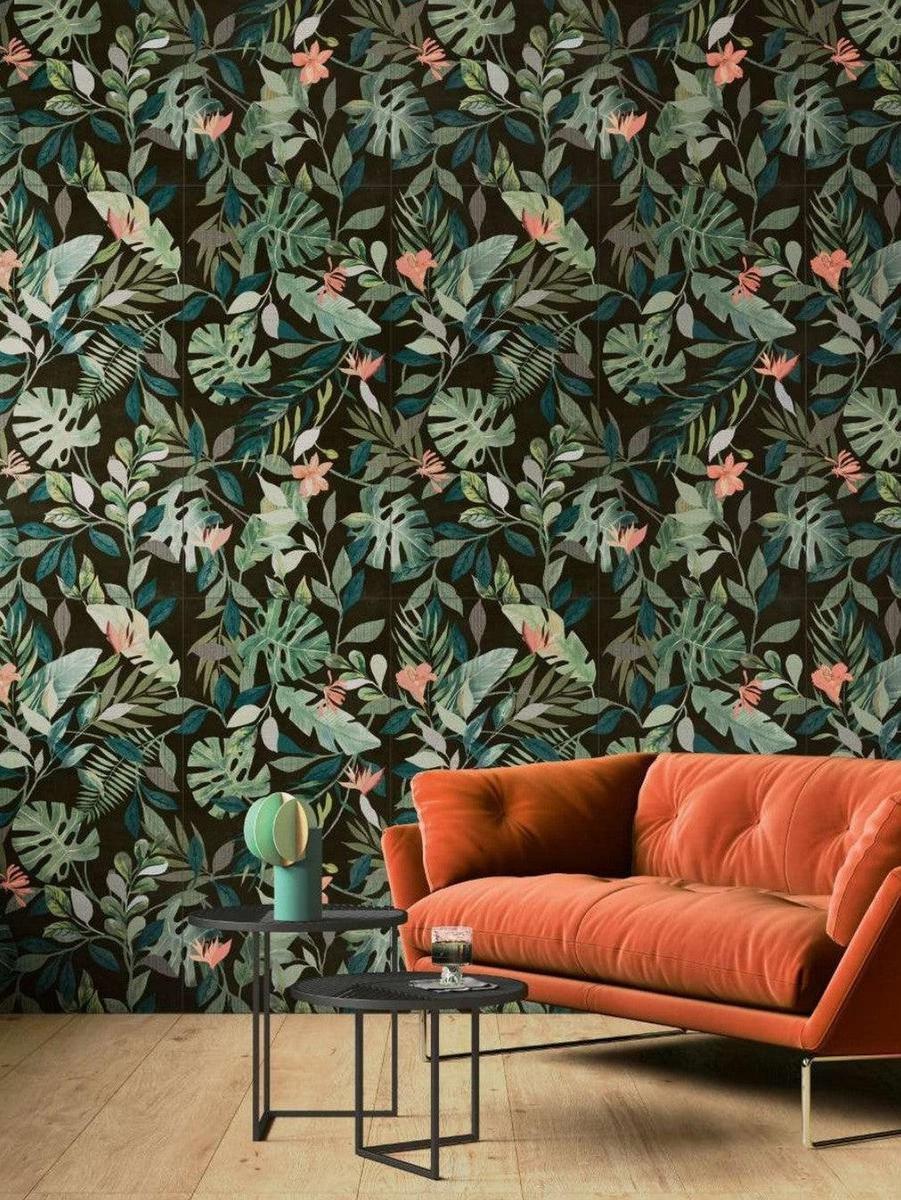 Wonderwall Botanicals Tiffany Pattern Porcelain Tiles 120 x 60cm-Delforno