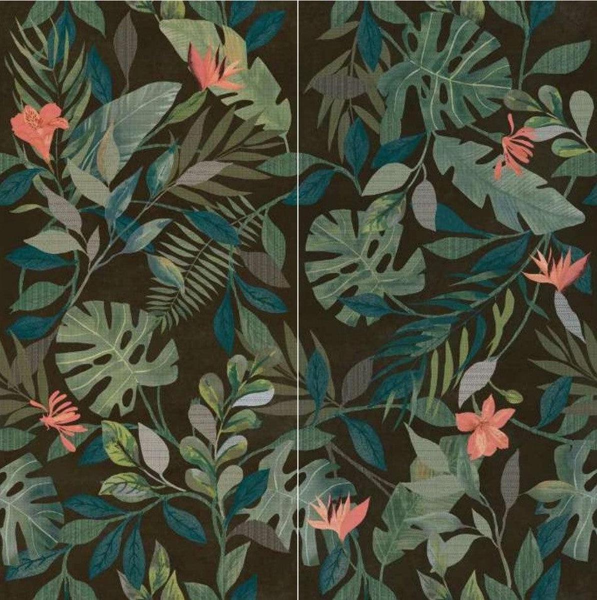 Wonderwall Botanicals Tiffany Pattern Porcelain Tiles 120 x 60cm-Delforno