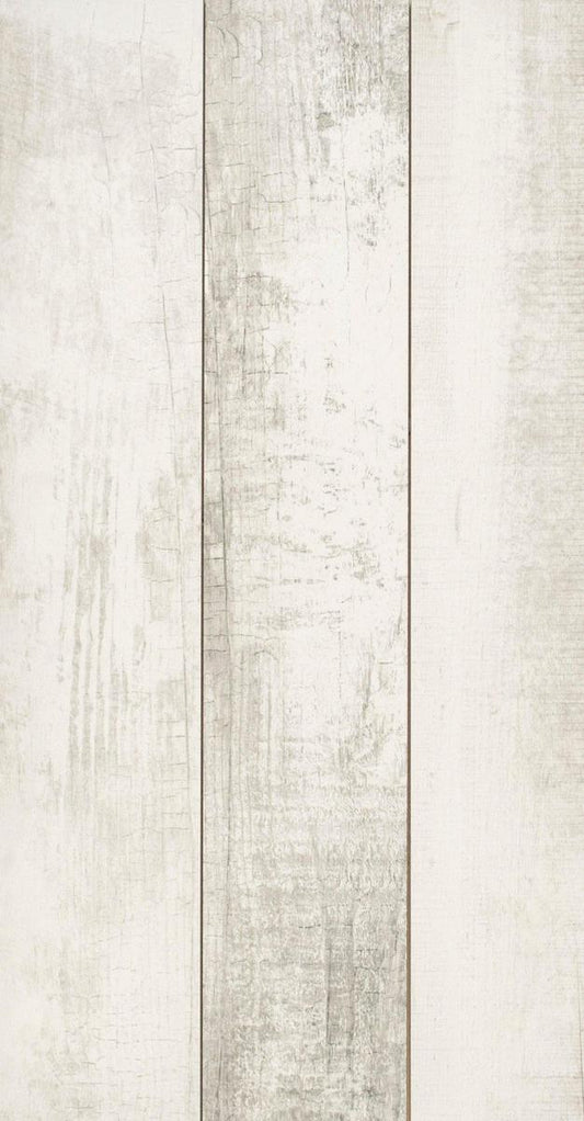 Woodlands 8 Vintage White Oak Wood Effect Porcelain Tile 16.5 x 100cm-Delforno