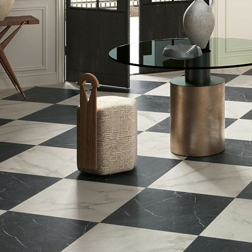 Livingstone Bianco Marble Effect Porcelain Tile 30 x 30cm 1.26-Delforno