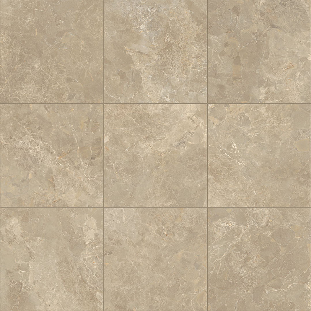 Cosmopolitan Taupe Porcelain Tile 30 x 30cm-Delforno