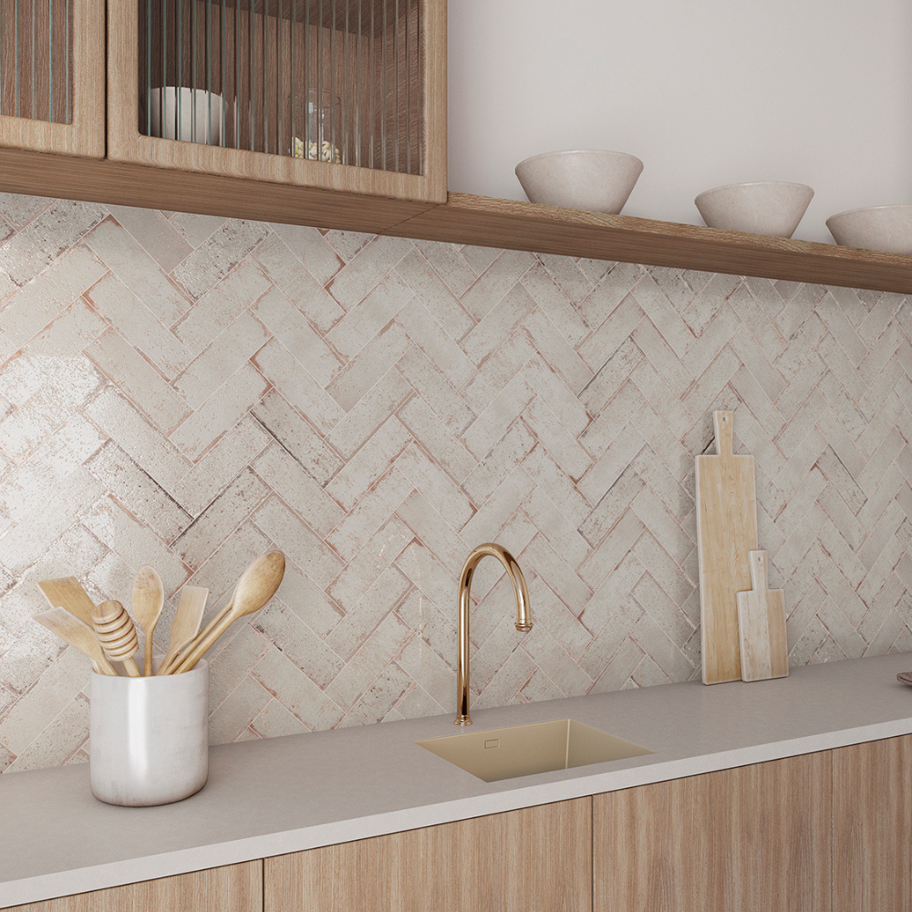 Musa Blanco Porcelain Tile 6.5 x 20cm-Delforno