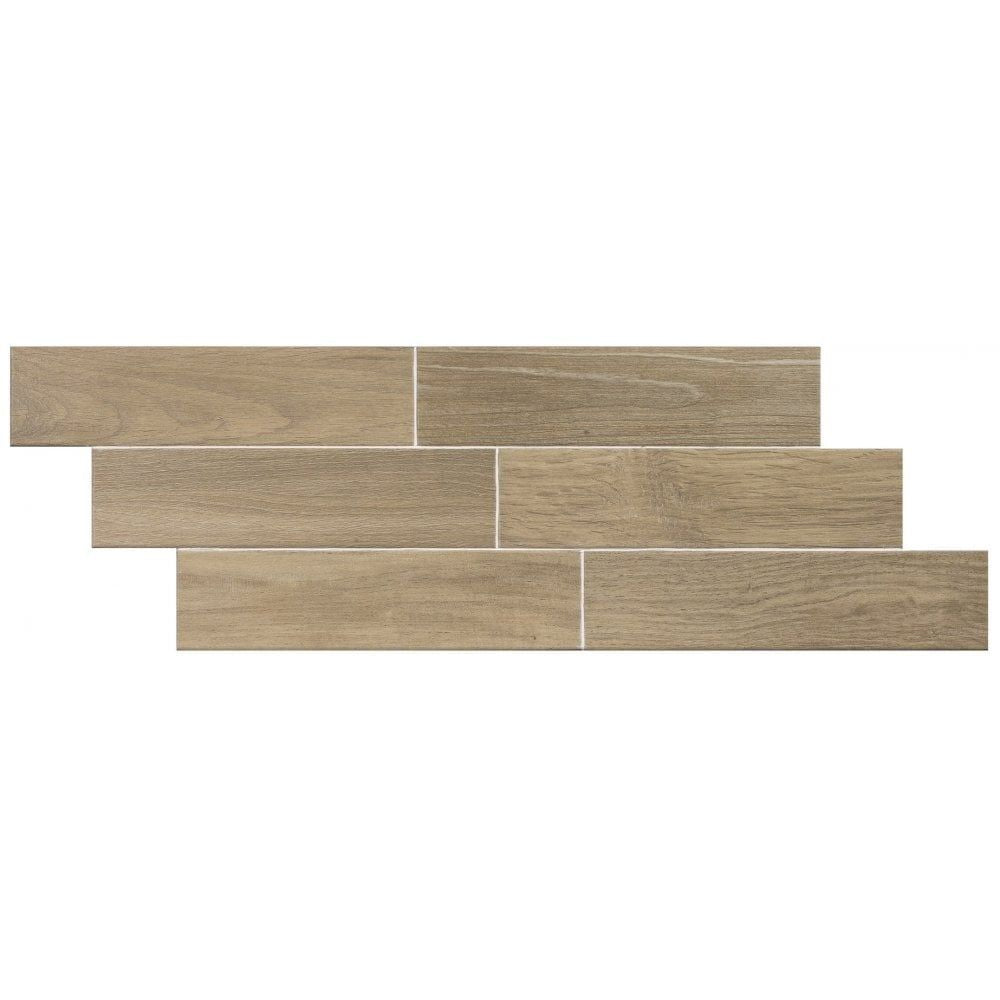 Forest Roble Wood Effect Ceramic Tile 7.5 x 30cm-El Barco-Delforno