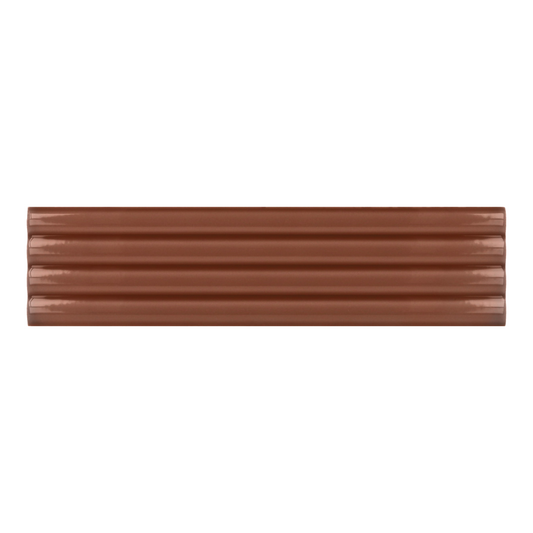 Small Format Costasera Onda Terra Ceramic Tile 5 x 20cm-Delforno