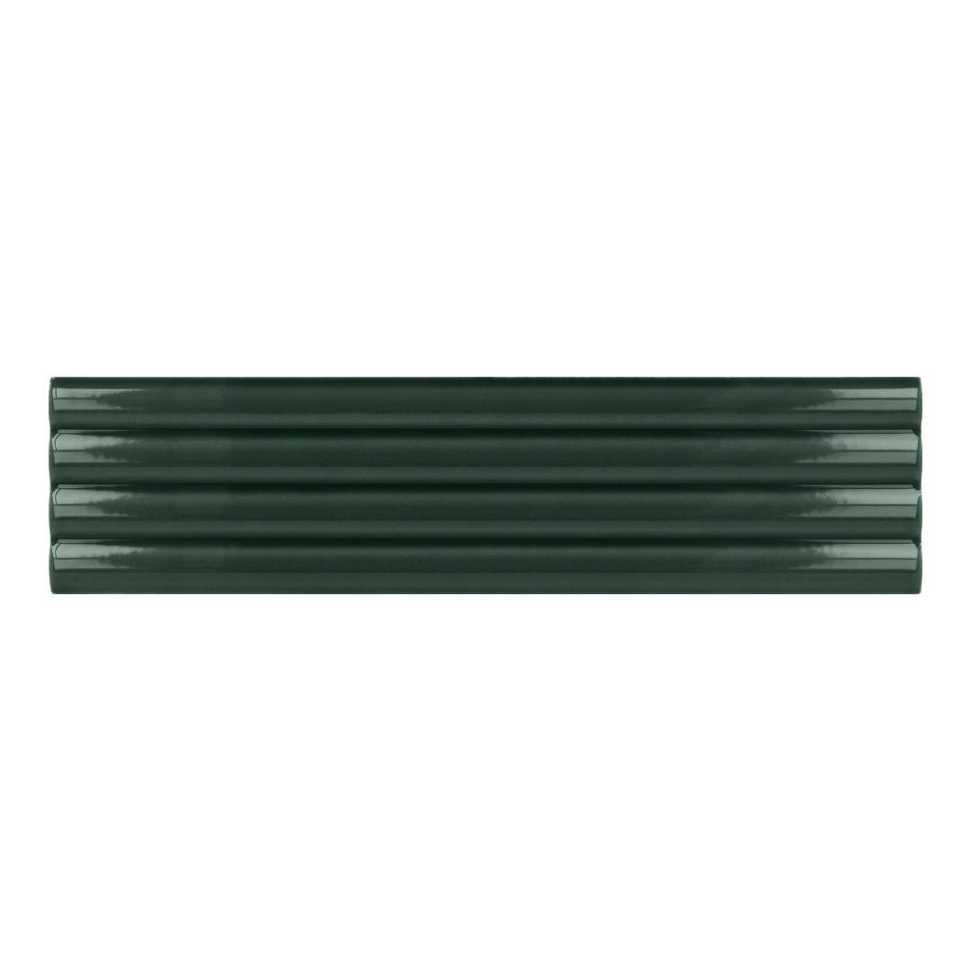 Small Format Costasera Onda Laurel Green Ceramic Tile 5 x 20cm-Delforno
