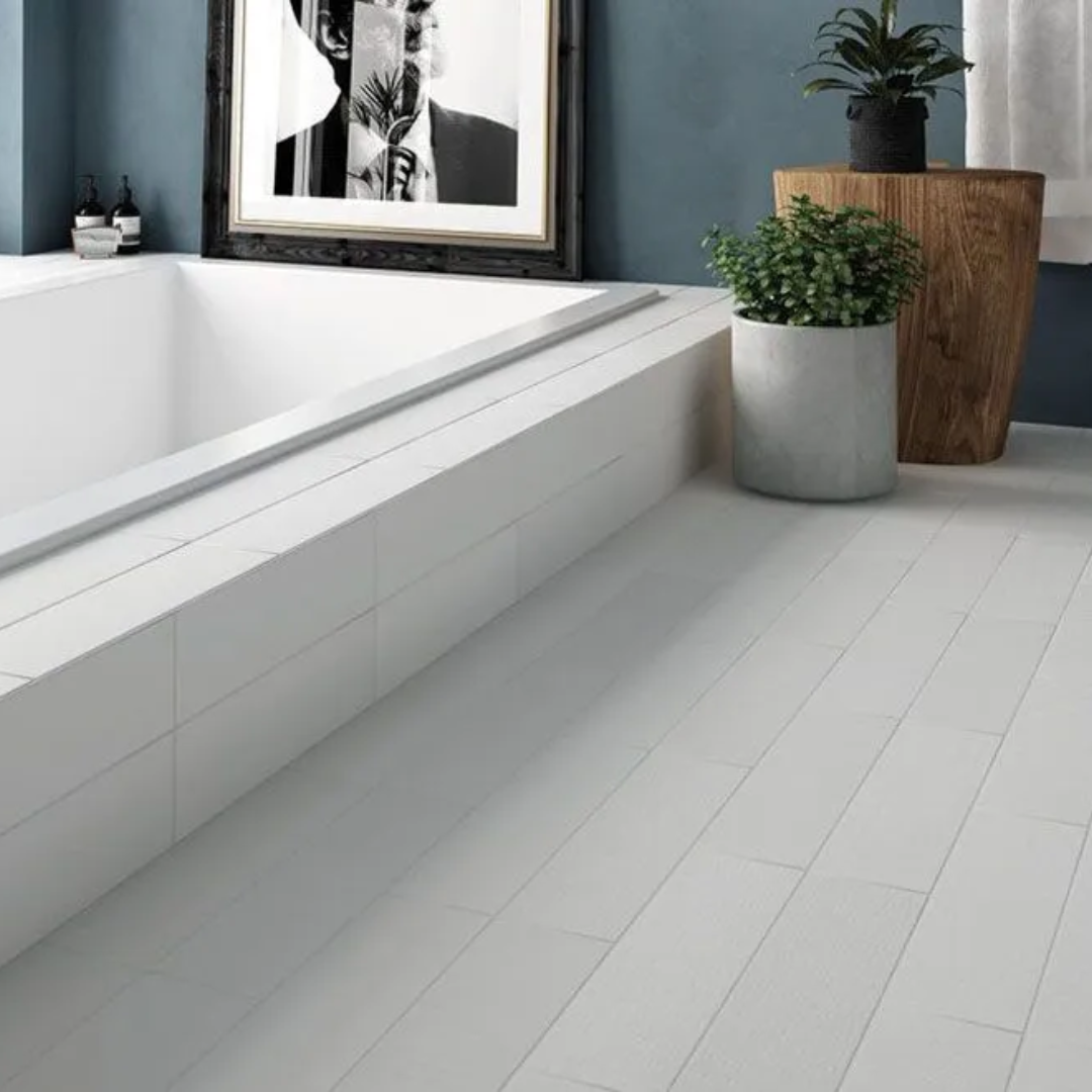 Babylone Jasmine White Porcelain Tile 9.2 x 36.8cm