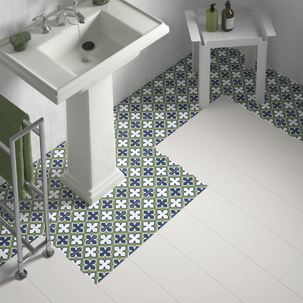 Rivoli White Porcelain Tile 20 x 20cm-EQUIPE-Delforno