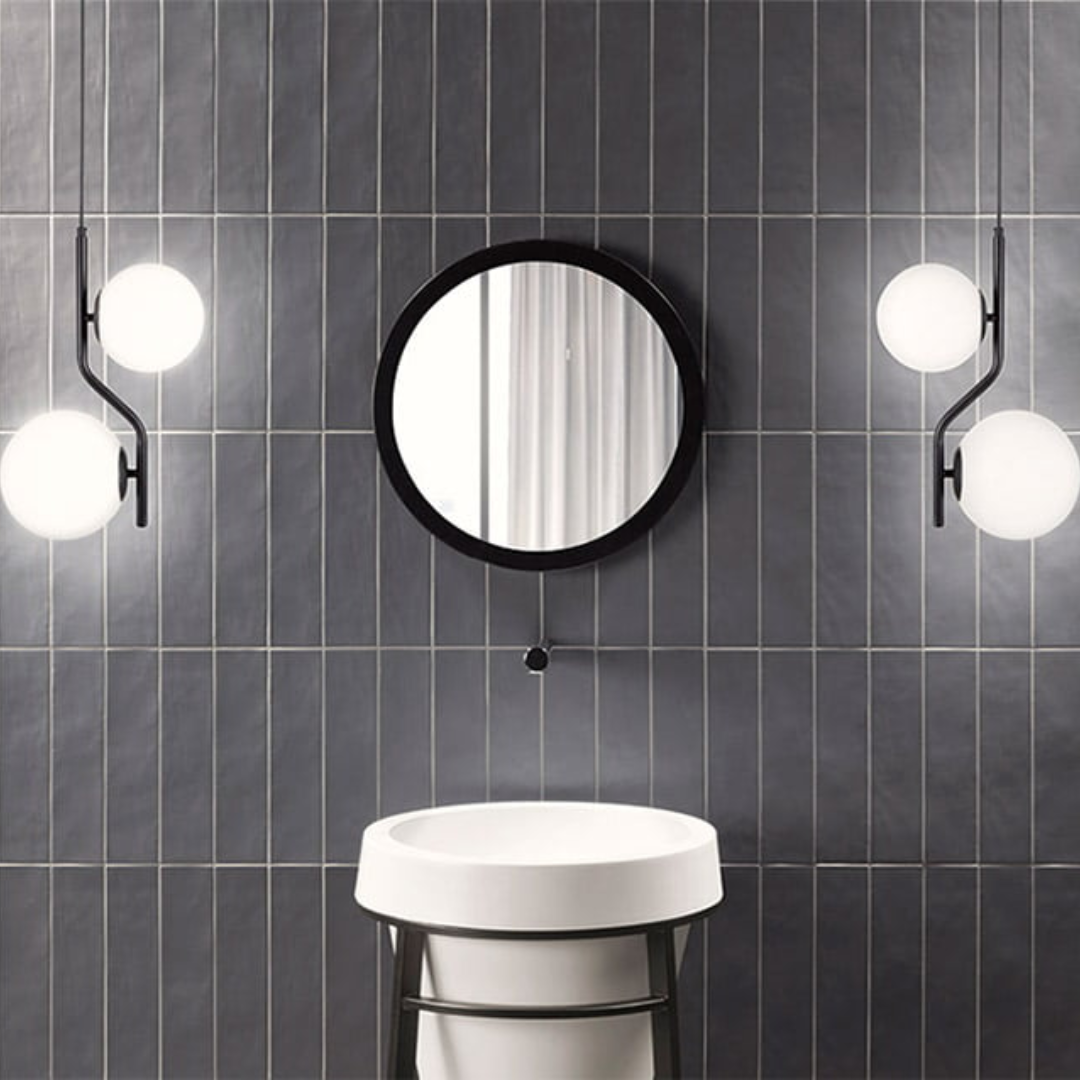 Evoke Dark Ceramic Tile 6.4 x 26cm-Tiles-Delforno