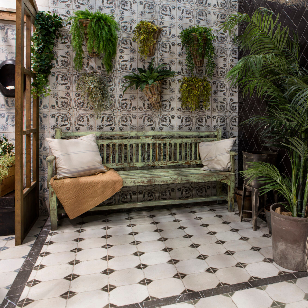 FS Yard Black Ceramic Tile 45 x 45cm-Delforno