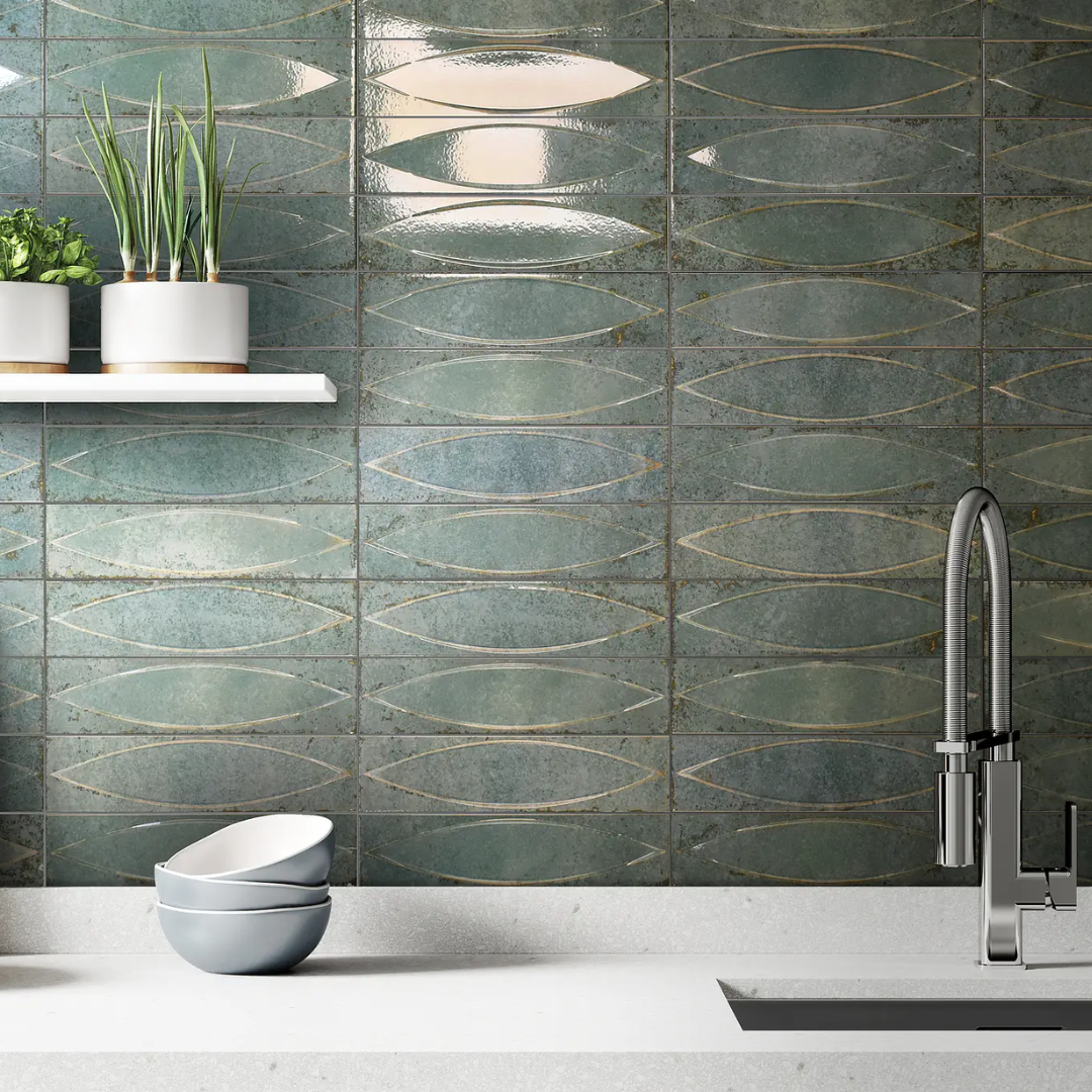 Lens Aqua Porcelain Tile 33x33cm