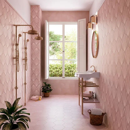 Meraki Base Rosa Porcelain Tile 19.8 x 22.8cm-Bestile S.L.-Delforno