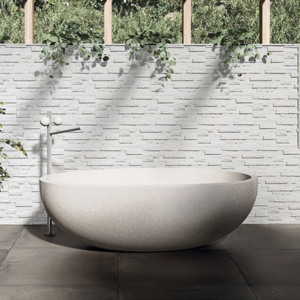 Brickstone White Porcelain Tile 16.3 x 51.7cm-Bestile S.L.-Delforno