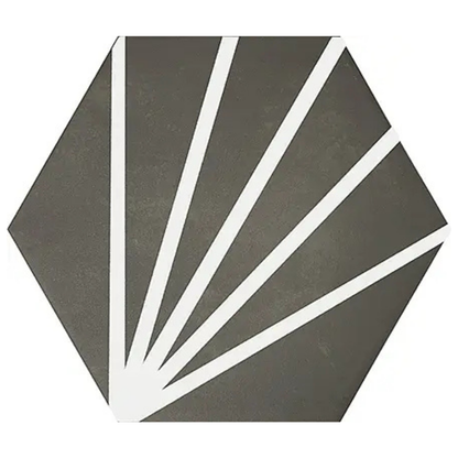 Meraki Negro Porcelain Tile 19.8 x 22.8cm-Bestile S.I.-Delforno