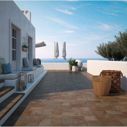 Alsacia Cotto Porcelain Tile 20 x 20cm-Bestile S.I.-Delforno