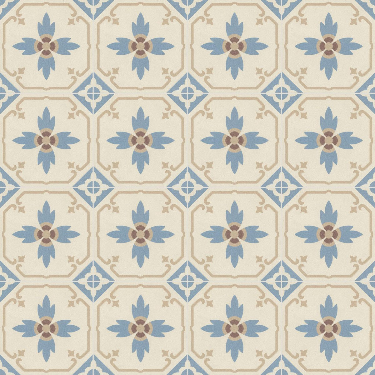 Authentic Pattern Paula Porcelain Tile 15 x 15cm-Delforno