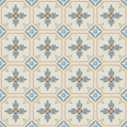 Authentic Pattern Paula Porcelain Tile 15 x 15cm-Delforno
