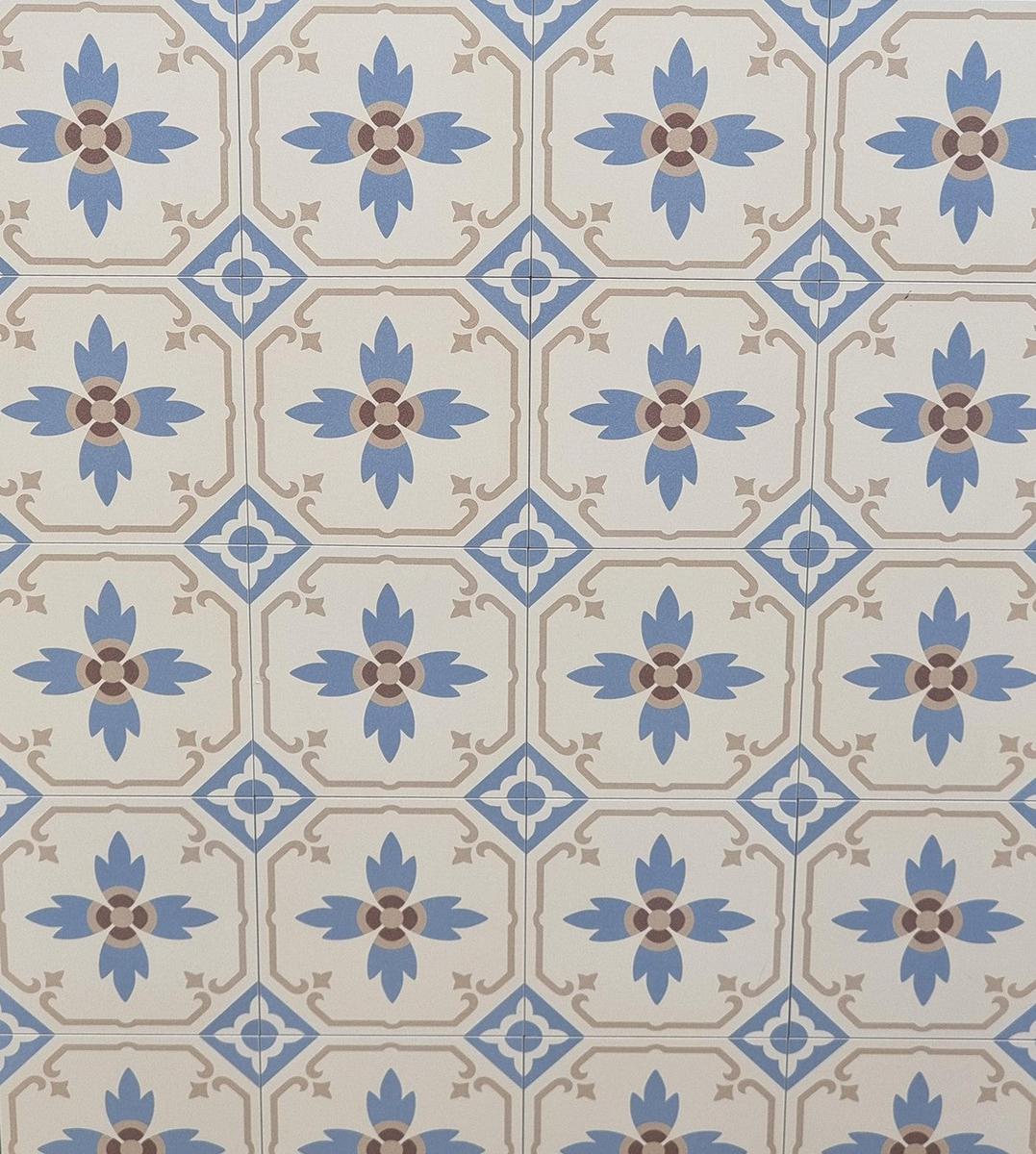 Authentic Pattern Paula Porcelain Tile 15 x 15cm-Delforno