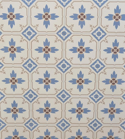 Authentic Pattern Paula Porcelain Tile 15 x 15cm-Delforno