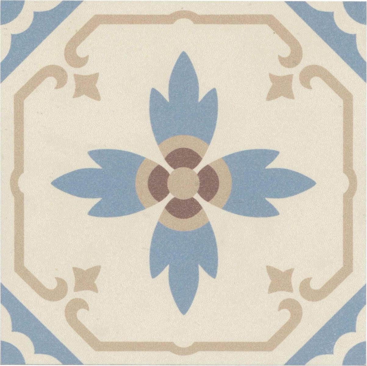 Authentic Pattern Paula Porcelain Tile 15 x 15cm-Delforno